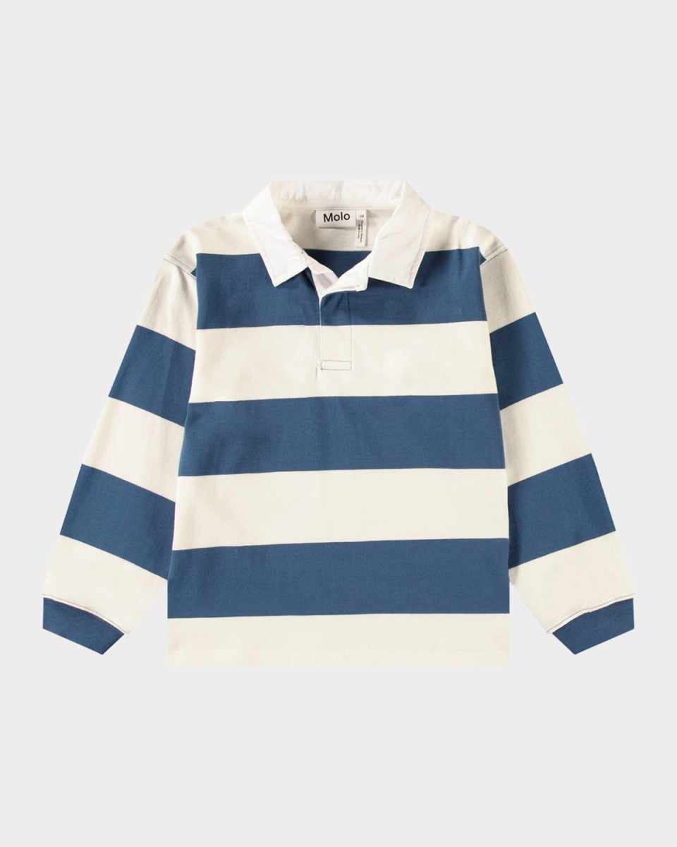 Boy's Relz Long-Sleeve Polo Shirt, Size 8-12